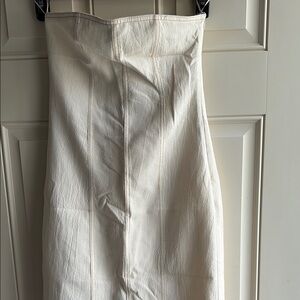 Zara Cream Textured Dress